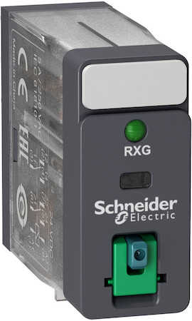 Schneider Electric RXG22RD РЕЛЕ ПРОМЕЖУТ., 5А, 2С/О, =6В, КН. + LED