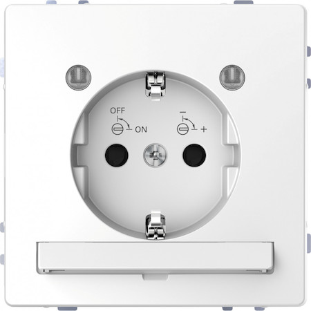 Schneider Electric MTN2304-6035 MERTEN D-Life РОЗЕТКА 16А с з/к и LED модулем, БЕЛ. ЛОТОС , SD