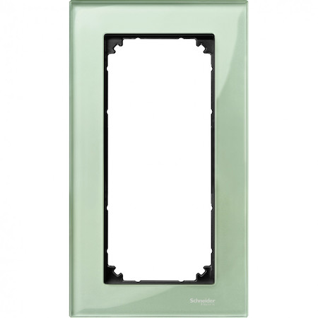 Schneider Electric MTN404804 MERTEN M-Elegance РАМКА стеклянная 2 поста б/перегородки, ИЗУМРУД, SM