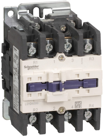 Schneider Electric LC1D80004X6 КОНТАКТОР D 4Р (4 НО), AC1 125 A, 600V 60 ГЦ