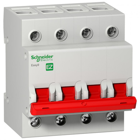 Schneider Electric EZ9S16440 ВЫКЛ. НАГРУЗКИ EASY9 (мод. рубильник) 4П 40А 400В =S=