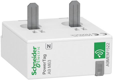 Schneider Electric A9MEM1522 БЕСПРОВОДНЫЙ ДАТЧИК ACTI9 POWERTAG 63А 1P+N / 2P НИЖЕ АППАРАТА