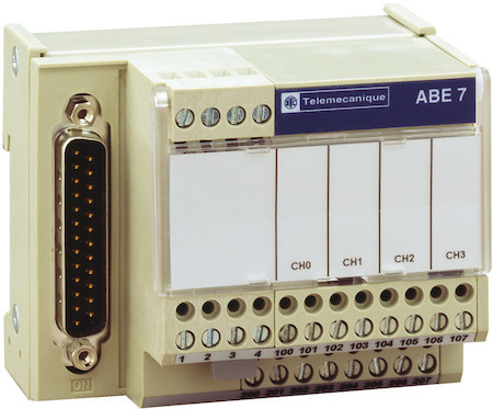 Schneider Electric ABE7CPA410 КОЛОДКА ДЛЯ ПОДКЛ 4 ИЗОЛ АН.ВХ (SUB-D25)