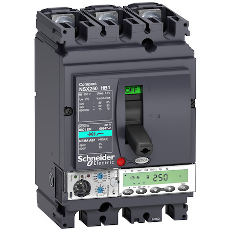 Schneider Electric LV433317 3П АВТОМ.ВЫКЛ. MIC6.2E-M 100A NSX100HB1 (75кА при 690B)