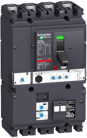 Schneider Electric LV431986 Автоматический выключатель VigiComPact NSX250B, 25 kA при 415 В пер.тока, расцеп.MicroLogic 2.2 160A, Vigi MH, 4П4Т