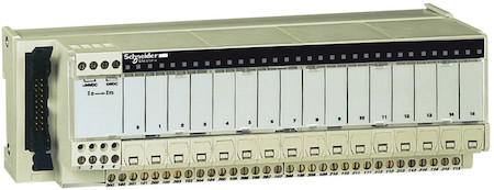 Schneider Electric ABE7H16F43 TELEFAST БАЗА 16 ВЫХ, ИНДИКАЦИЯ СОСТОЯНИЯ КАНАЛА, ИЗОЛЯТОР И ПРЕДОХР. НА КАНАЛ