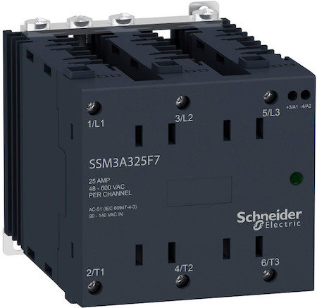 Schneider Electric SSM3A325P7 ТВЕРДОТ. РЕЛЕ, ~600 В, 25 А, ~180-280 В