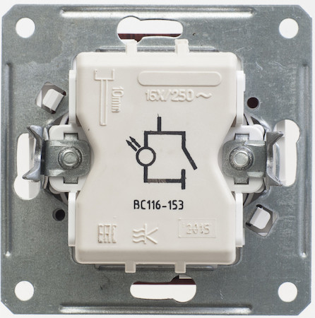 Schneider Electric VS116-155-4-86 W59 1-клавишный ВЫКЛЮЧАТЕЛЬ, с самовозвратом, 16АХ, механизм, ШАМПАНЬ