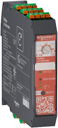 Schneider Electric LZ7H2X43BD ПУСКАТЕЛЬ TESYSH БЕЗОПАСНОГО ОТКЛЮЧЕНИЯ 0,18…2,4A 24VDC ПРУЖ.ЗАЖ.