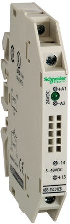 Schneider Electric ABS2SC01EB ИНТЕРФЕЙС СТАТИЧ ВЫХ 9,5ММ =24-48В 2А