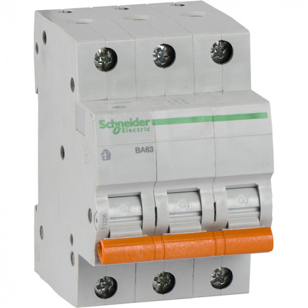 Schneider Electric 11226 АВТОМАТИЧЕСКИЙ ВЫКЛЮЧАТЕЛЬ ВА63 3П 32A C 4,5 кА, Болгария/Италия