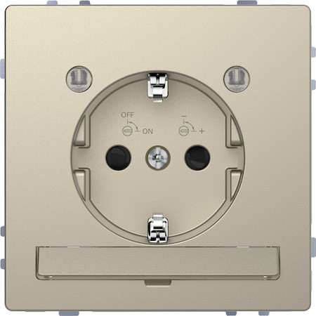 Schneider Electric MTN2304-6033 MERTEN D-Life РОЗЕТКА 16А с з/к и LED модулем, САХАРА , SD