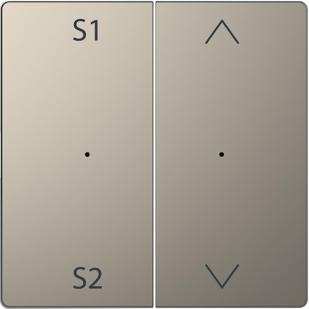 Schneider Electric MTN5227-6050 MERTEN D-Life PlusLink КЛАВИША 2-ная с S1/S2, вх/вз, НИКЕЛЬ, SD