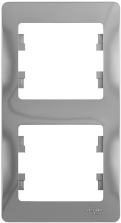 Schneider Electric GSL000306 GLOSSA 2-постовая РАМКА, вертикальная, АЛЮМИНИЙ