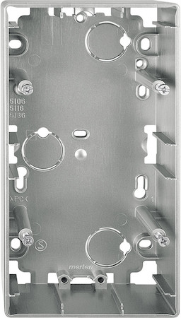 Schneider Electric MTN513646 MERTEN КОРПУС д/открытого монтажа, 2 пост СТАЛЬ.,SD