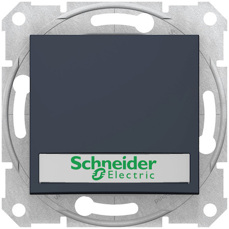 Schneider Electric SDN1600370 SEDNA ВЫКЛЮЧАТЕЛЬ кноп. с держ. надписи, с подсв., сх.1, 10А, 250В, IP44, ГРАФИТ