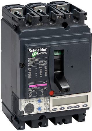 Schneider Electric LV431797 Автоматический выключатель ComPact NSX250H, 70 kA при 415 В пер.тока, расцепитель MicroLogic 5.2 A 100 A, 3П3Т