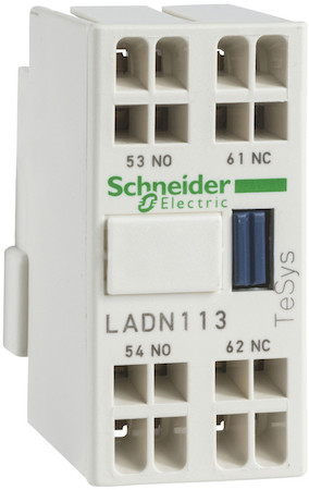 Schneider Electric LADN203 ДОП. КОНТ. БЛОК 2НО ФРОНТАЛЬНЫЙ МОНТАЖ КРЕПЛЕНИЕ С ПОМОЩЬЮ ПРУЖИННОГО ЗАЖИМА
