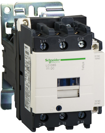 Schneider Electric LC1D65MW КОНТАКТОР.3Р,65A,НО+НЗ,220VDC,РАСШ.