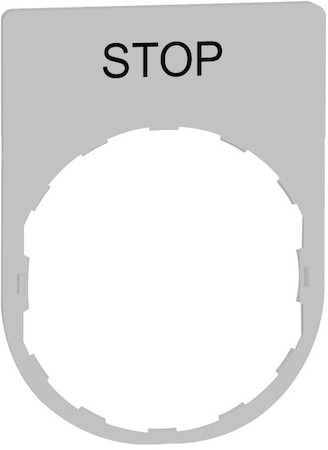 Schneider Electric ZBYP2304C1 ДЕРЖАТЕЛЬ МАРКИРОВКИ "STOP", C1