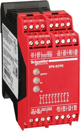 Schneider Electric XPSECPE5131C SE Preventa Модуль безопасности расширение 8 вых реле NO 24В=/~пружинные клеммы