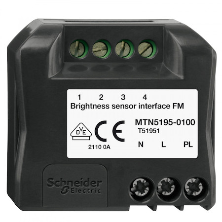 Schneider Electric MTN5195-0100 MERTEN D-Life PlusLink ИНТЕРФЕЙС для подкл. датчика освещенности, скр. монтажа