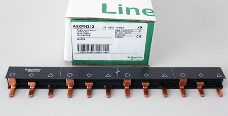 Schneider Electric A9XPH312 ШИНКА ГРЕБЕНЧАТАЯ 3П (L1L2L3…) 12 МОД.18ММ 100А РАЗРЕЗАЕМАЯ