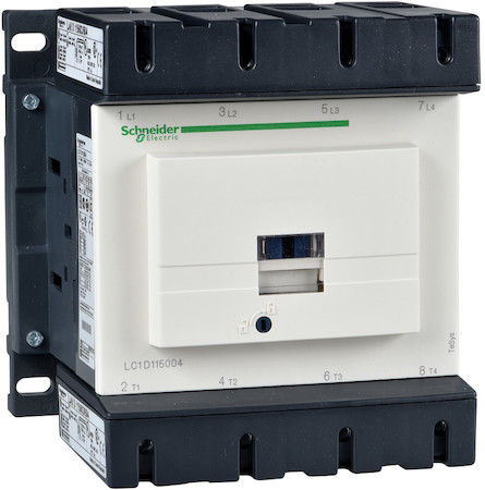 Schneider Electric LC1D115004M7 КОНТАКТОР D 4Р (4 НО),AC1 200 A,220V 50/60 ГЦ,ЗАЖИМ ПОД ВИНТ