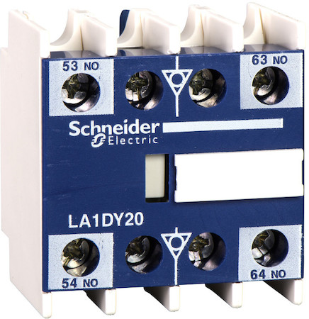 Schneider Electric LA1DY20 ДОПОЛНИТЕЛЬНЫЙ КОНТАКТНЫЙ БЛОК С 2 ПЫЛЕ-ВЛАГОЗАЩИЩЕННЫМИ КОНТАКТАМИ