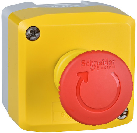 Schneider Electric XALK178 КНОПОЧНЫЙ ПОСТ ЖЕЛТЫЙ, 1 АВАР. ГРИБОВ. КНОПКА, 1 НЗ