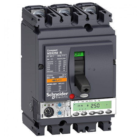 Schneider Electric LV433286 3П АВТОМ.ВЫКЛ. M6.2E-M 50A NSX100R(200кА при 415В, 45кА при 690B)