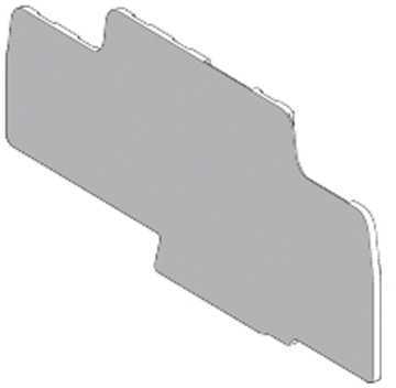 Schneider Electric AB1RRNACETP244 End plate, for terminal block, 4 points, 2,5mm2, grey