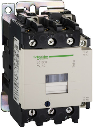 Schneider Electric LC1D50M5 КОНТАКТОР.3Р,50A,НО+НЗ,220V50ГЦ.