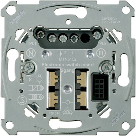 Schneider Electric MTN5152-0000 MERTEN D-Life PlusLink МЕХАНИЗМ электронного выключателя, 2 канала