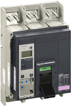 Schneider Electric 33501 Автоматический выключатель ComPact NS800L, 150 kA при 415 В пер.тока, расцепитель MicroLogic 2.0A, 800A, стацион.,4П4Т