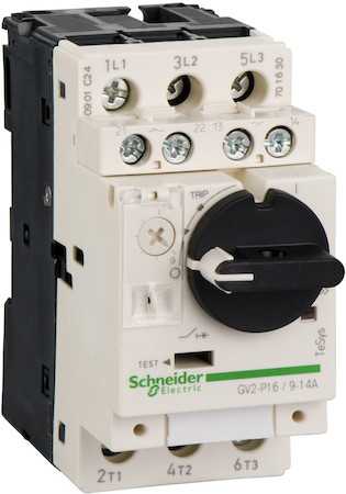 Schneider Electric GV2P16AE11TQ АВТ.ВЫКЛ. КОМБ.РАСЦ. 9-14А+ВСП.КОНТ.