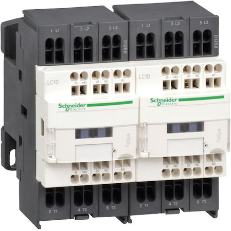 Schneider Electric LC2D323P7 КОНТАКТОР РЕВЕРС. D 3Р, 32 A, НО+НЗ, 230V 50/60 ГЦ, ПРУЖИННЫЙ ЗАЖИМ