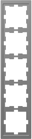 Schneider Electric MTN4050-6536 MERTEN D-Life РАМКА 5-постовая, НЕРЖ. СТАЛЬ