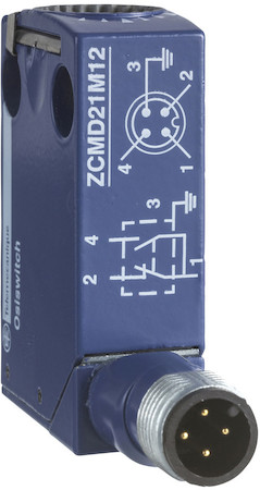 Schneider Electric ZCMD21C12 МЕТАЛ. КОРПУС С БЕЗИНЕРЦ. 1НО1НЗ С 5-ПИН