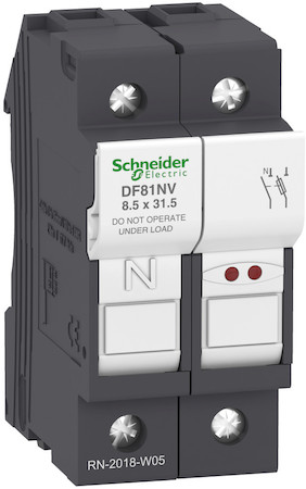 Schneider Electric DF81NV РАЗЪЕДИНИТЕЛЬ-ПРЕДОХРАНИТЕЛЬ 25A.С УКАЗАТЕЛЕМ СРАБАТЫВАНИЯ 1Р+N.8,5Х31,5