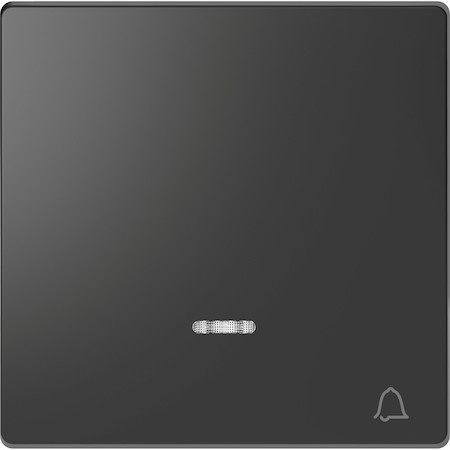 Schneider Electric MTN3325-6034 MERTEN D-Life КЛАВИША с линзой для LED модуля, сим. звонок, АНТРАЦИТ