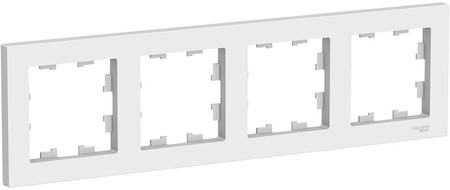 Schneider Electric ATN000104 ATLASDESIGN 4-постовая РАМКА, универсальная, БЕЛЫЙ