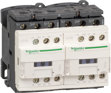 Schneider Electric LC2D12E7V КОНТАКТОР РЕВЕРС. D 3P, 12 A, 48V 50/60 ГЦ, МЕХ. И СКОММУТИР. ЭЛ. БЛОК. ВИНТ ЗАЖ