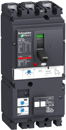 Schneider Electric LV429935 Автоматический выключатель VigiComPact NSX100F, 36 kA при 415 В пер.тока, расцепитель TM-D 32 A, с блоком Vigi MH, 3П3Т