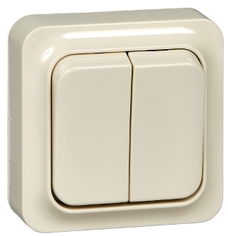 Schneider Electric LEX1834316P Quick, Rot, rocker switch, 1, P 2, circ EW, 16A, 250 V, beige