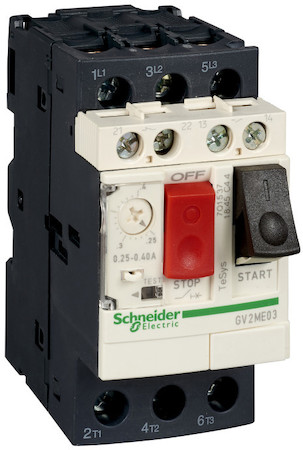 Schneider Electric GV2ME22AE11TQ АВТ. ВЫКЛ С КОМБ. РАСЦЕП. 20-25А+КОН