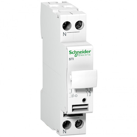 Schneider Electric A9N15645 РАЗЪЕД-ЛЬ ПРЕДОХРАНИТЕЛЬ STI 1П+Н 8,5X31,5 400В