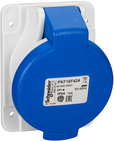 Schneider Electric PKF16F424 РОЗ ПАНЕЛ УГЛ ВИНТ 16A 3PE 200-250 IP44