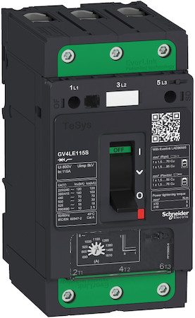 Schneider Electric GV4LE02S АВТ.ВЫКЛ GV4LE С МАГНИТНЫМ РАСЦЕПИТЕЛЕМ 2A 100kA ЗАЖИМ EVERLINK