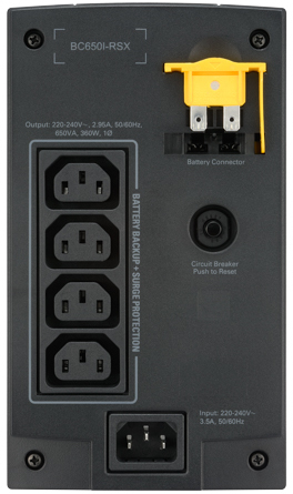 Schneider Electric Источники бесперебойного питания типа  Back-UPS модель BC650I-RSX